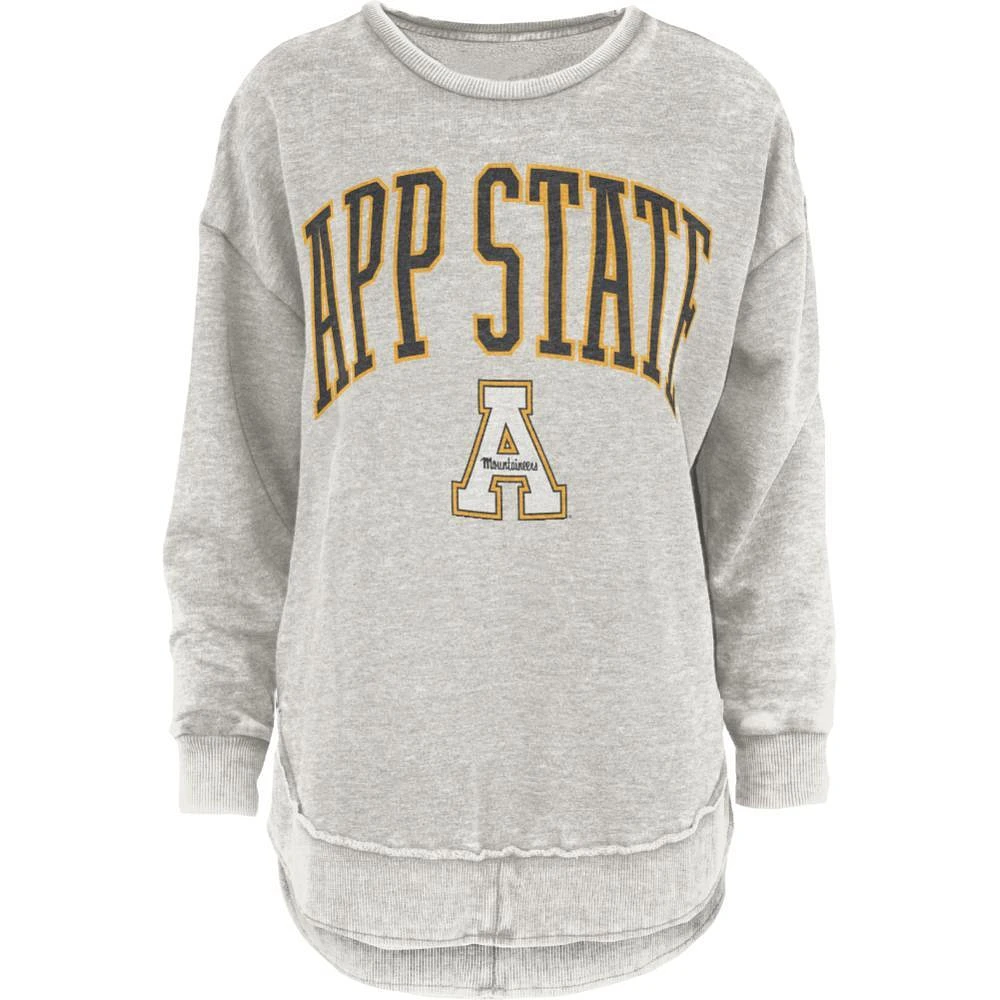 App State Pressbox Nelson Melange Poncho Crew