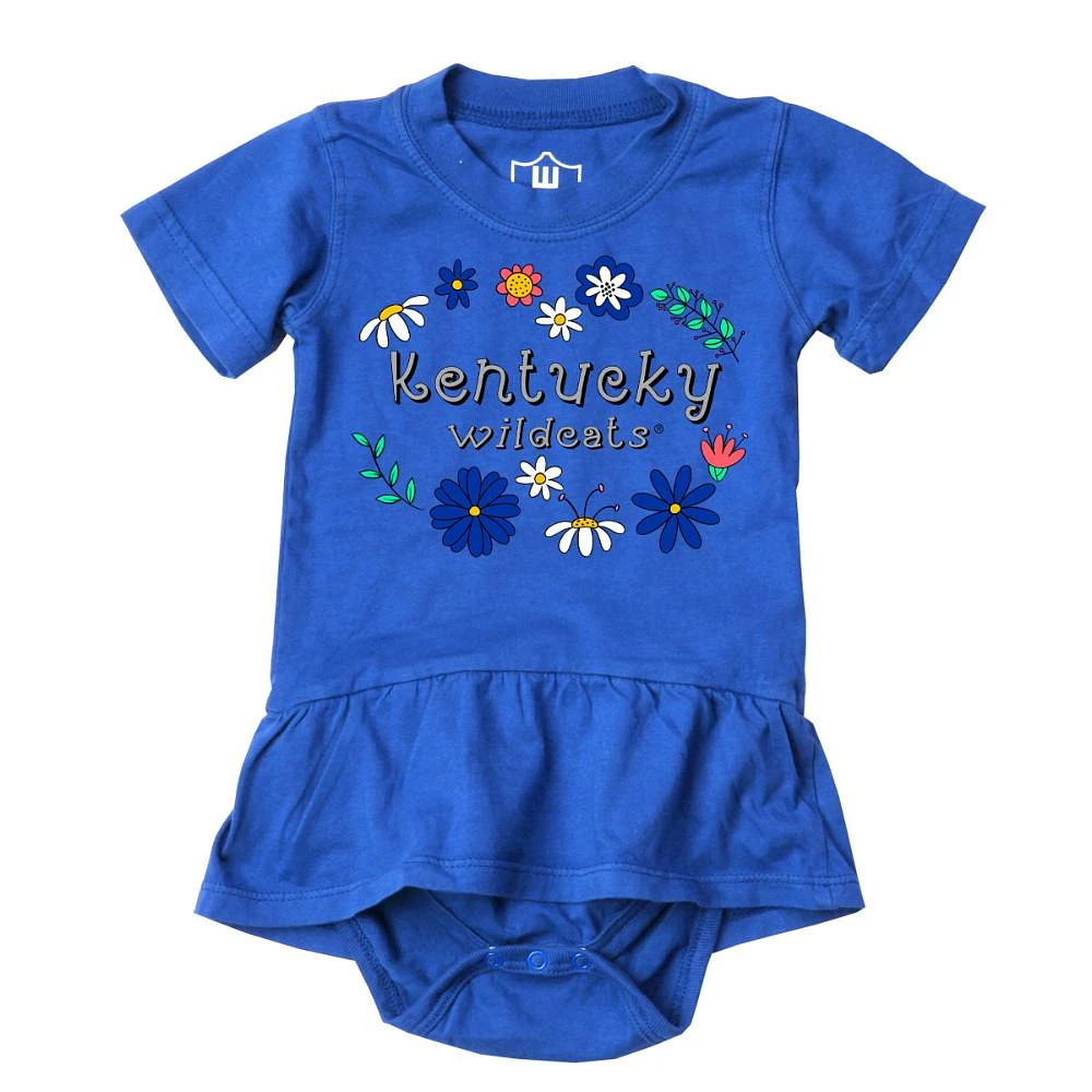 Kentucky Wes and Willy Infant Flower Jersey Hopper Onesie