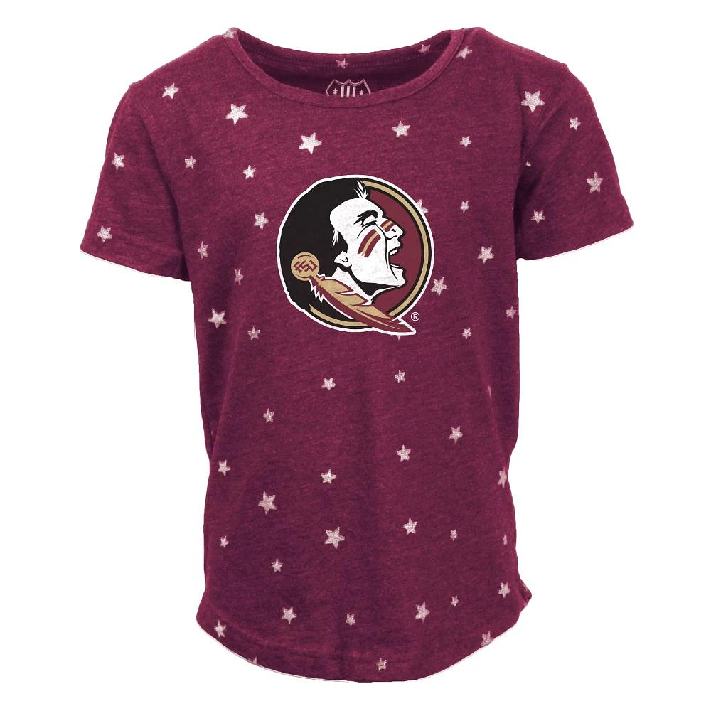 Florida State Wes and Willy Toddler Shimmer Star Drop Tee