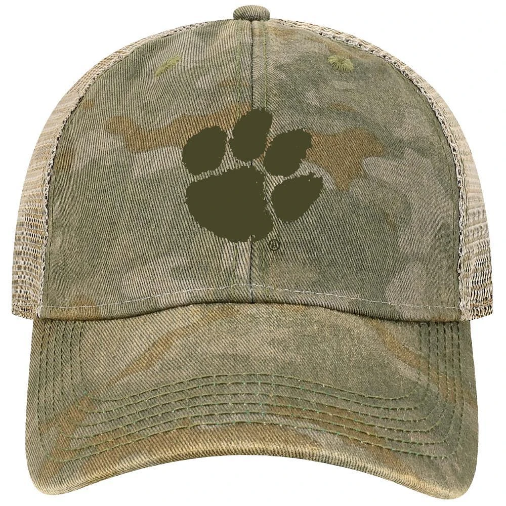 Clemson Legacy Old Favorite Camo Trucker Cap