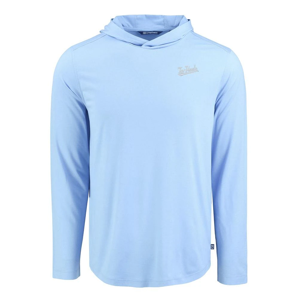 UNC Cutter & Buck Tar Heels Script Coastline Epic Comfort Hooded Shirt