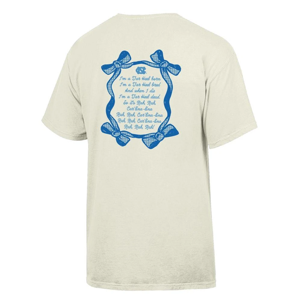 UNC Comfort Wash Ribbon Frame Fight Song Tee