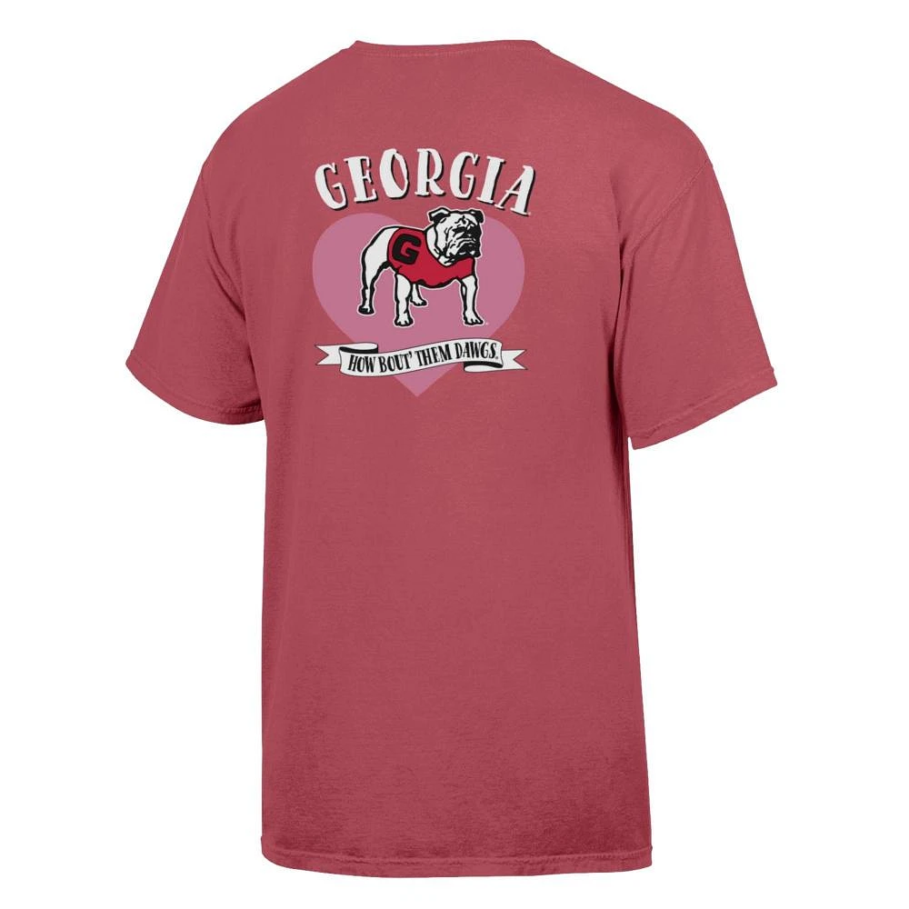 Georgia Comfort Wash Heart Uga Tee