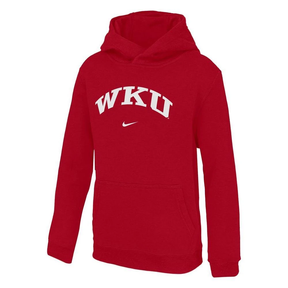 Western Kentucky Nike YOUTH Arch Club Fleece Hoodie
