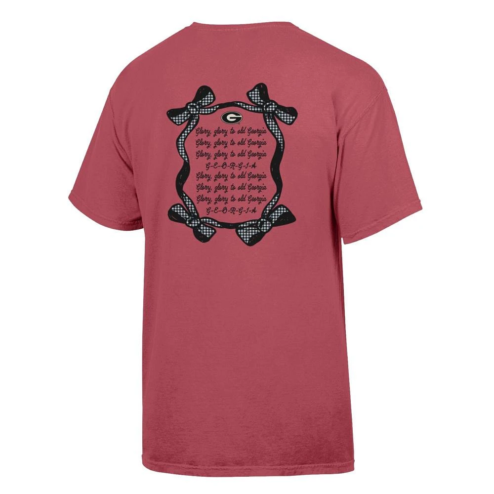 Georgia Comfort Wash Ribbon Frame Fight Song Tee