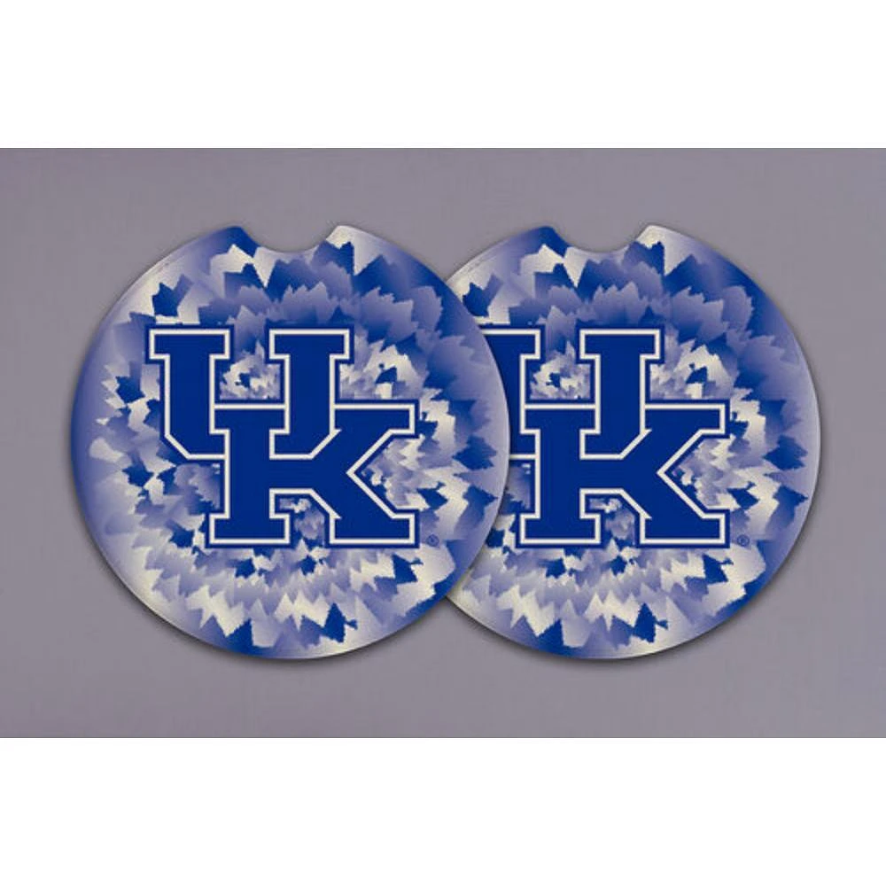 Kentucky Magnolia Lane 2-Pack Tie Dye Car Coasters