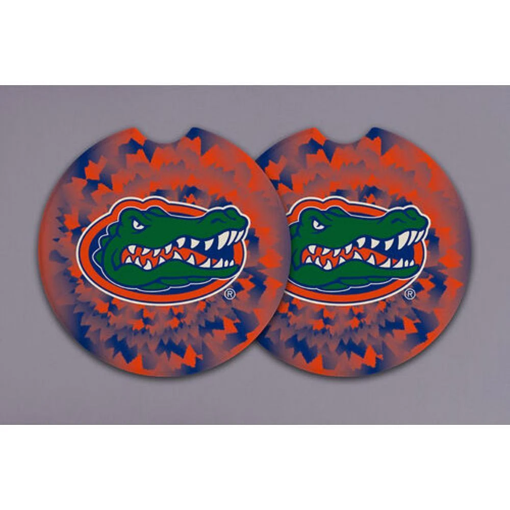 Florida Magnolia Lane 2-Pack Tie Dye Car Coasters