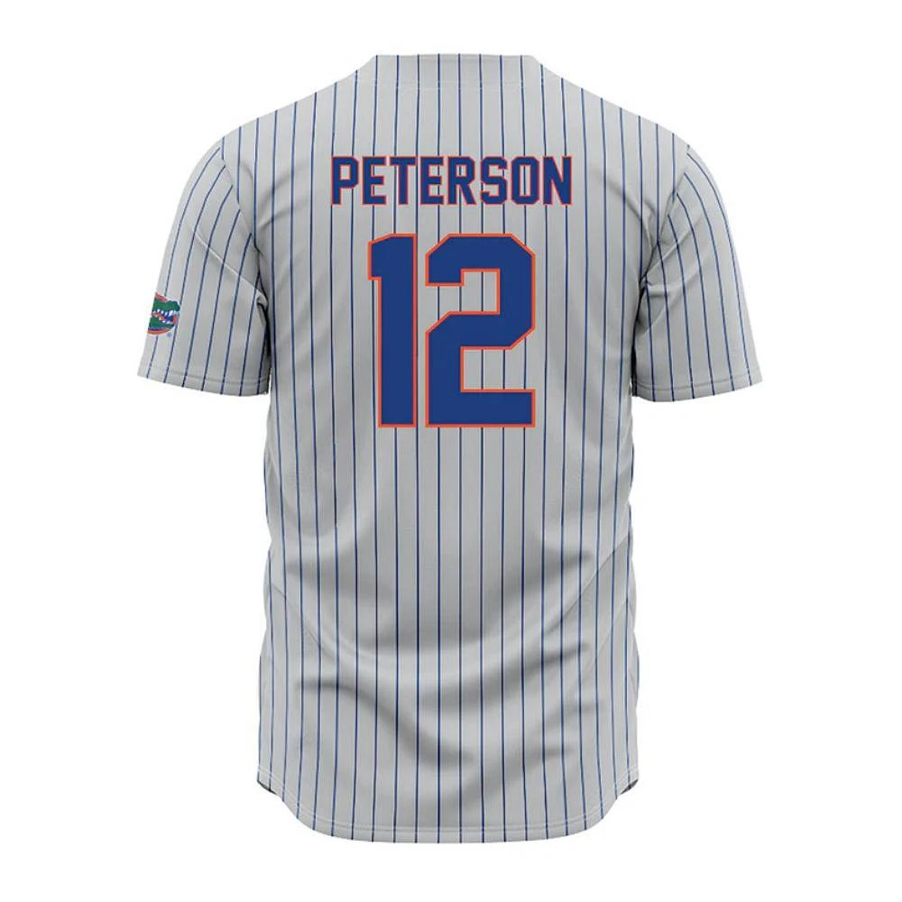 Florida Liam Peterson Pinstripe Baseball Jersey