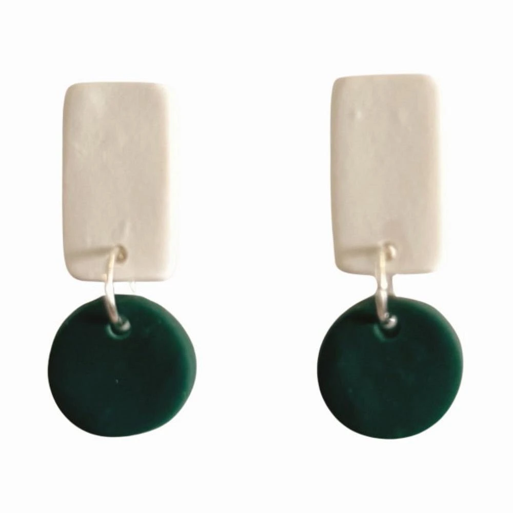 and Sweet Tree Jewelry Reign Rectangle Circle Drop Earrings