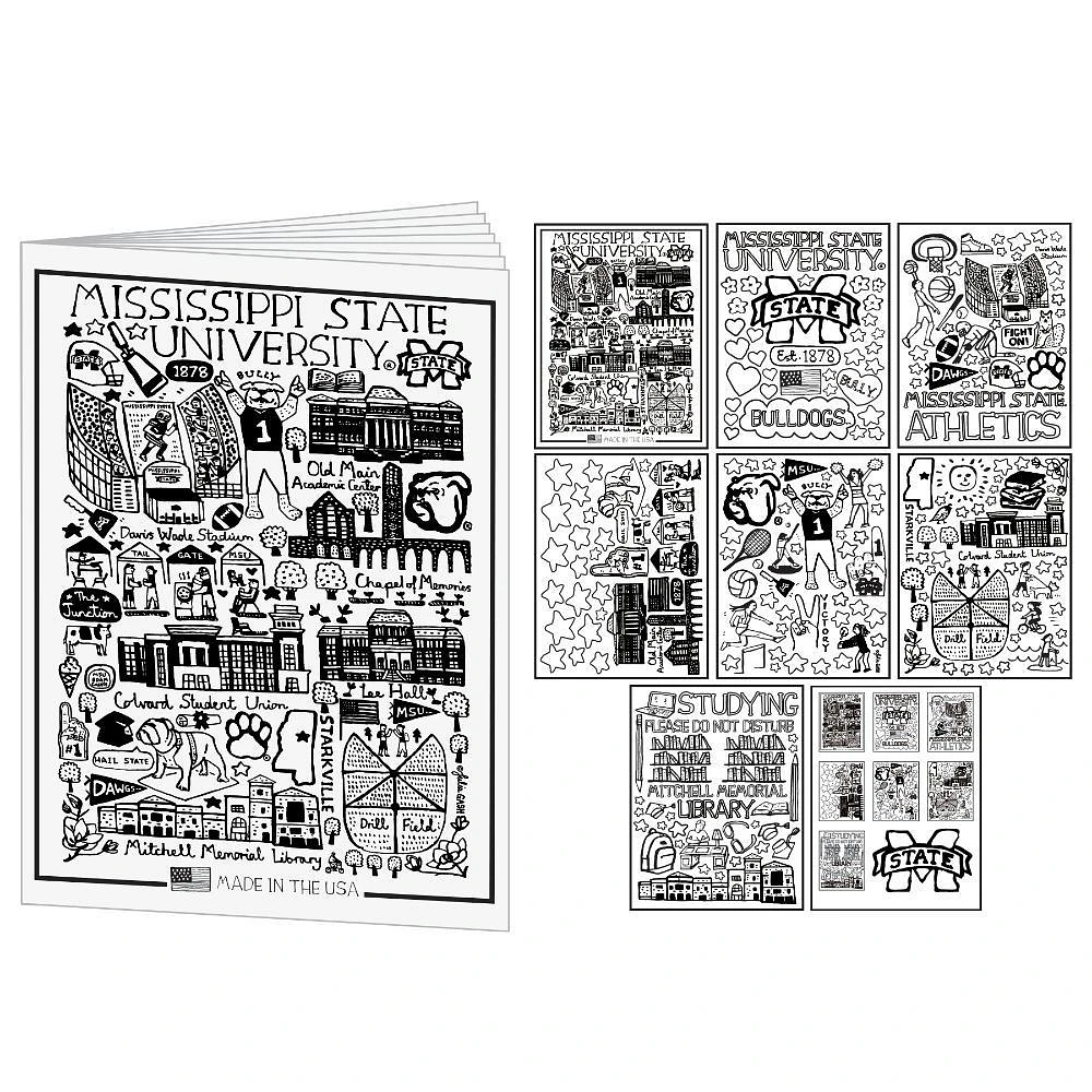 Mississippi State Julia Gash Coloring Book and Crayons