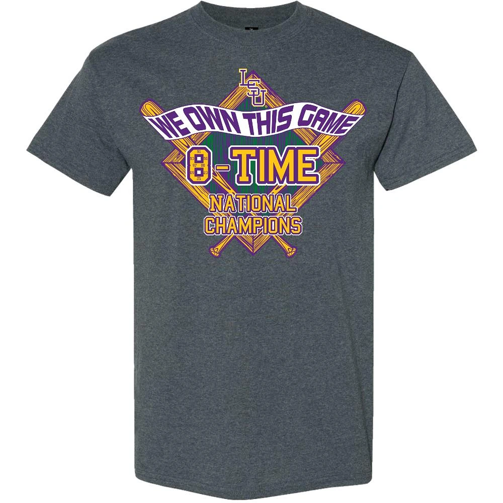 LSU 2025 NCAA College World Series National Champs We Own This Game 8x Tee
