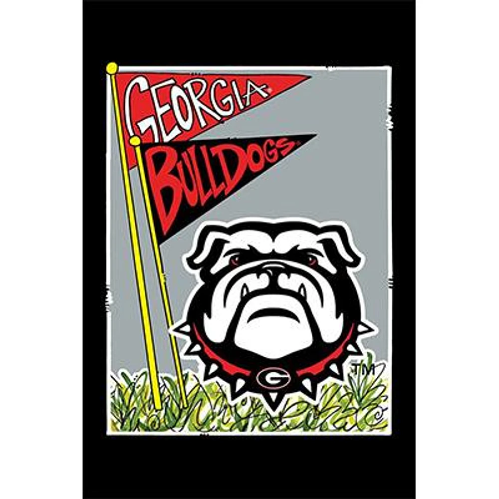 Georgia Mascot Garden Flag