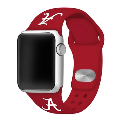 Alabama Script A Apple Watch Silicone Sport Band 38mm