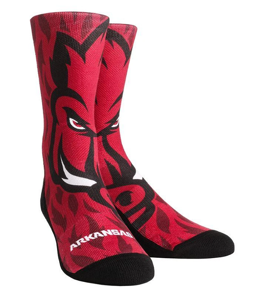 Arkansas Rock 'Em Mascot Series Crew Socks