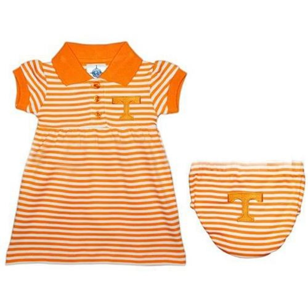 Tennessee Infant Striped Game Day Dress With Bloomer