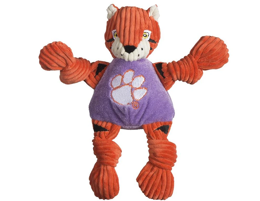 Clemson Tiger Small Plush Knottie Dog Toy