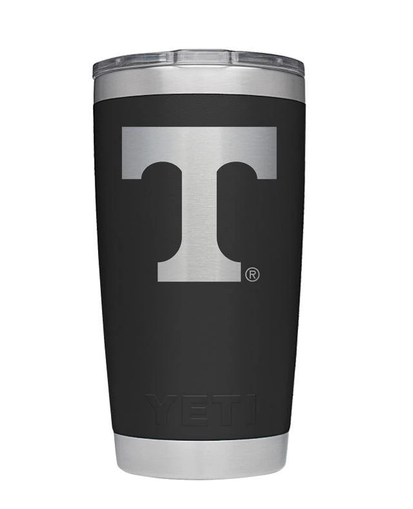 Tennessee Yeti 20 Oz Black Powder Coated Rambler