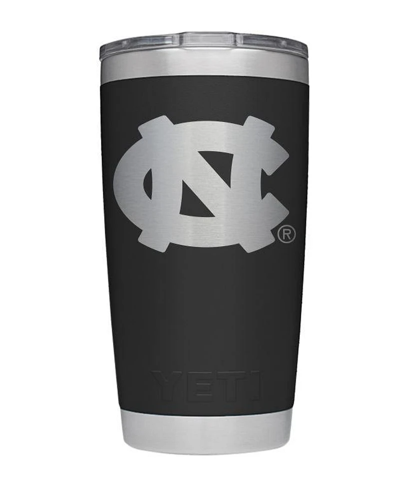 UNC Yeti 20oz Black Powder Coated Rambler