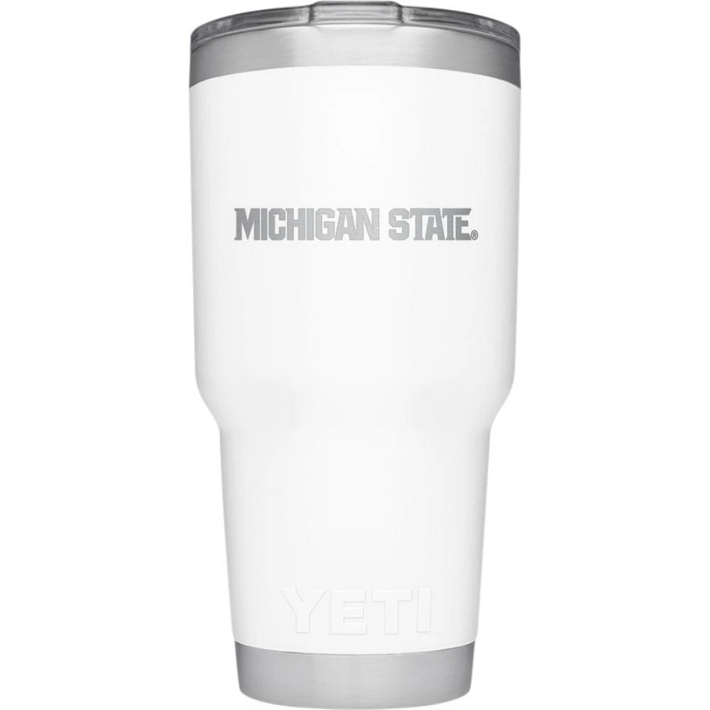 Michigan State Yeti 30oz White Powder Coated Rambler