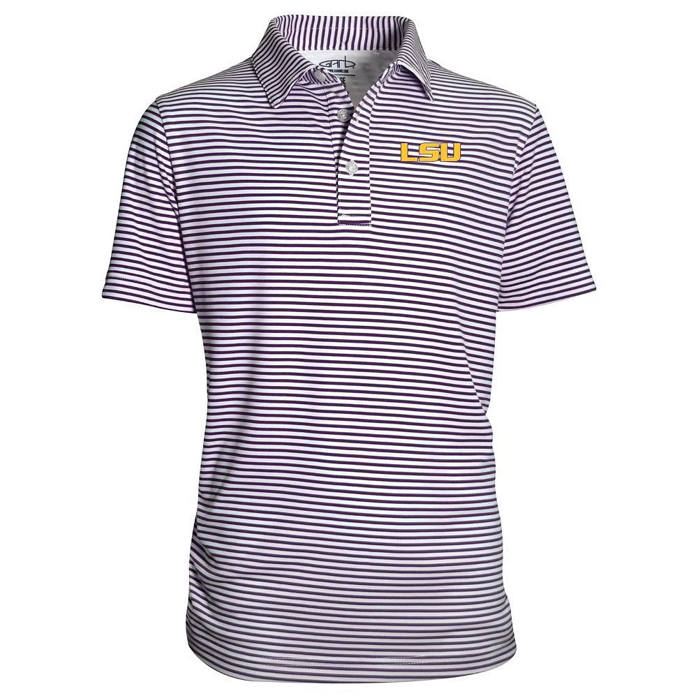 LSU Youth Carson Striped Polo