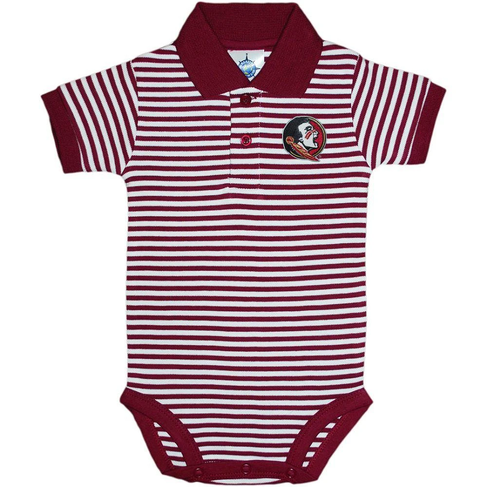 Florida State Infant Striped Polo Bodysuit