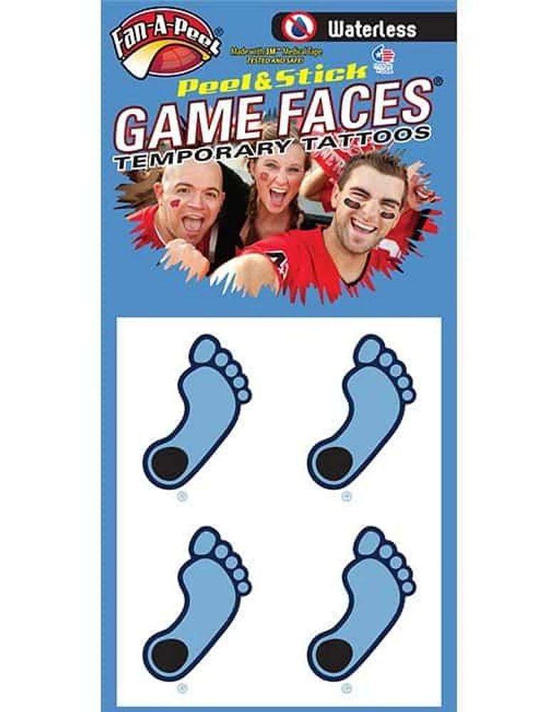 Carolina Tar Heels Waterless Face Tattoos