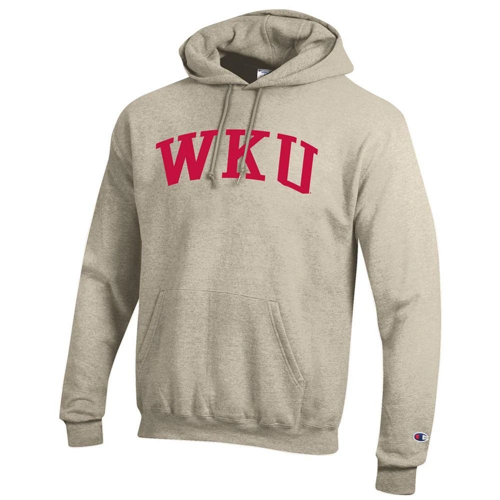 Western Kentucky Champion Men's Oatmeal Arch Screen Hoody