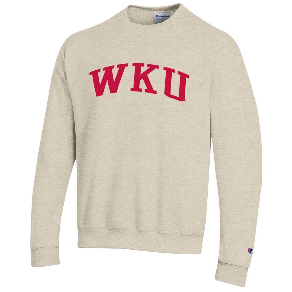 Western Kentucky Champion Arch Logo Oatmeal Fleece Crew