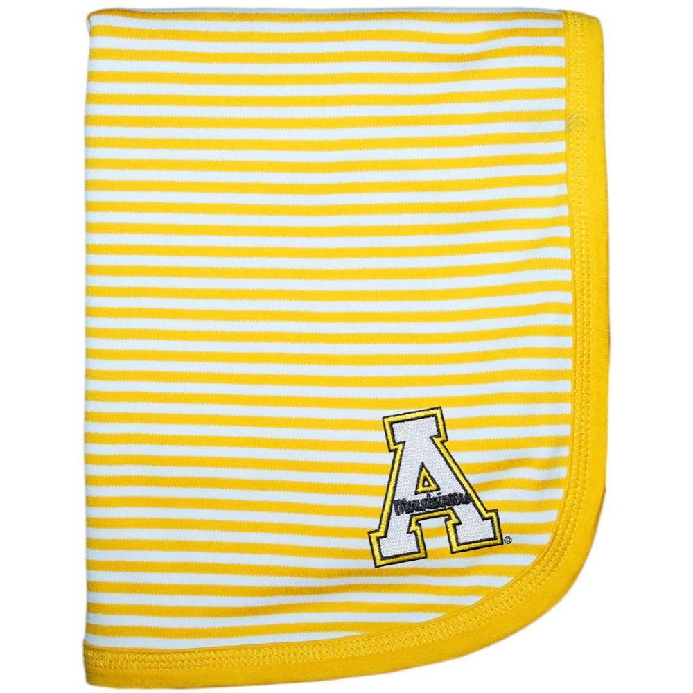 App State Striped Knit Baby Blanket