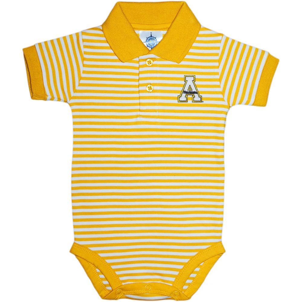 App State Infant Striped Polo Bodysuit