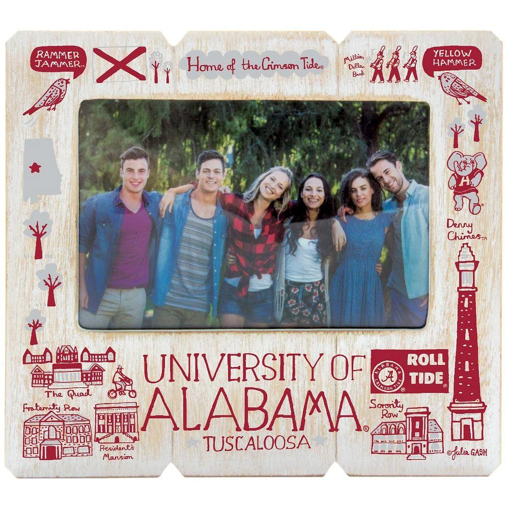 Alabama Julia Gash 4 x 6 inch Distressed Picture Frame