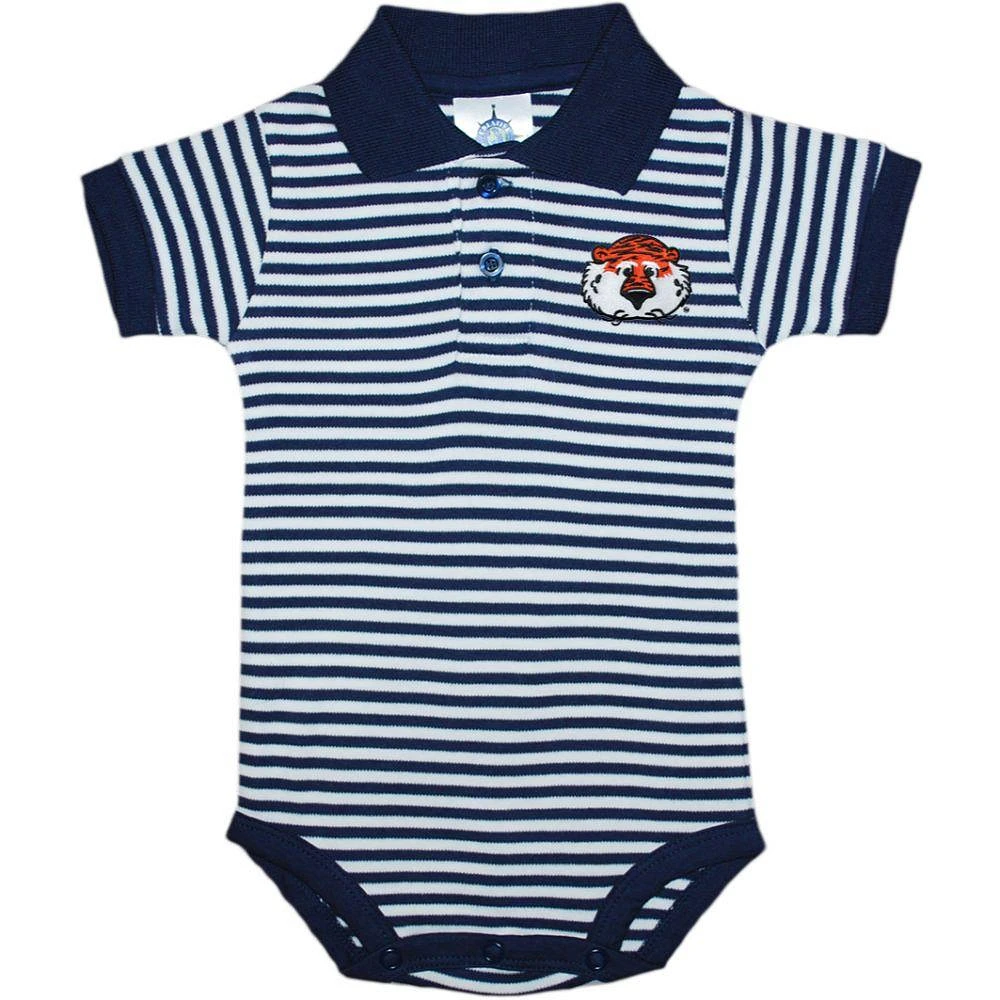 Auburn Infant Striped Polo Bodysuit