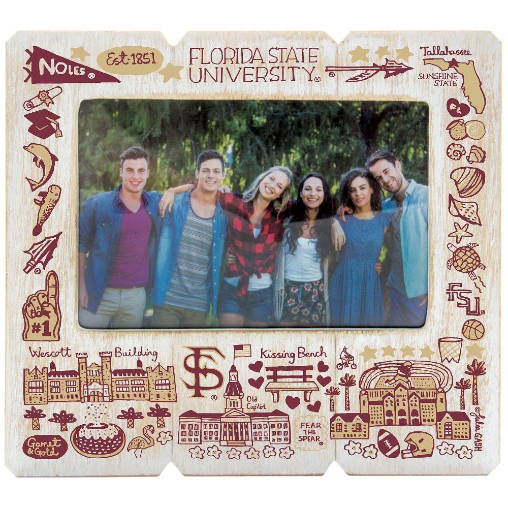 Florida State Julia Gash 4 X 6 Distressed Frame