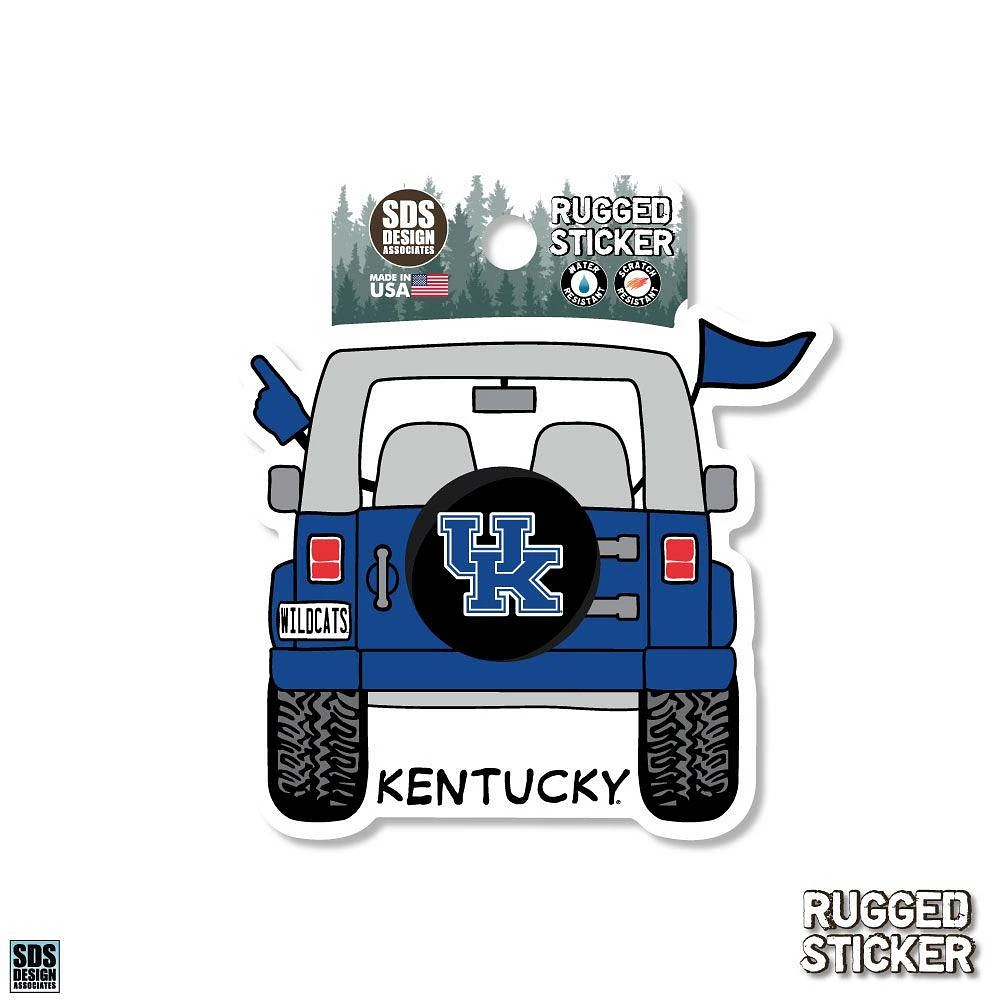 Kentucky Seasons Design Cartoon Jeep 3.25
