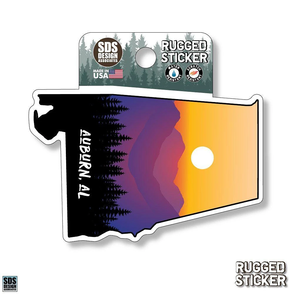 Seasons Design Auburn State Shape Sunset 3.25