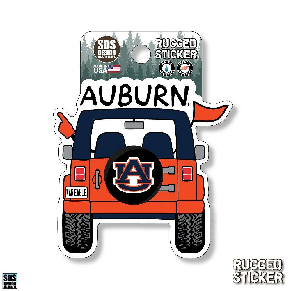 Auburn Seasons Design Cartoon Jeep 3.25