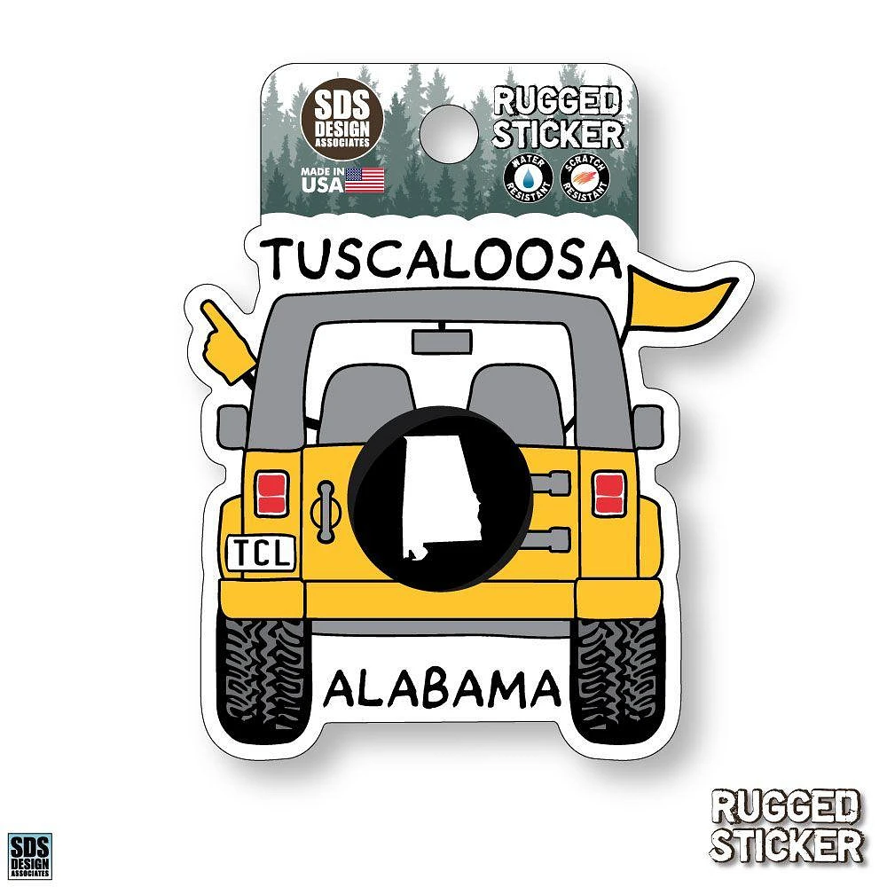 Seasons Design Tuscaloosa Cartoon Jeep 3.25