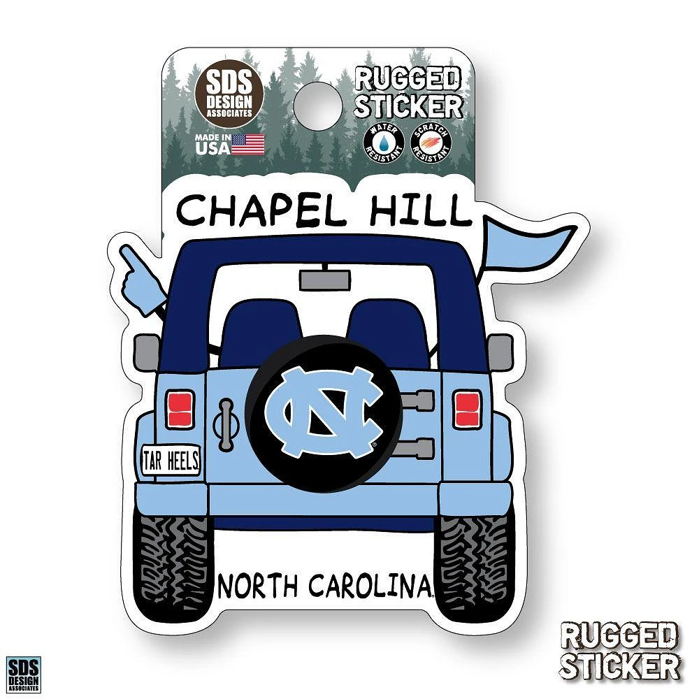 UNC Seasons Design Cartoon Jeep 3.25