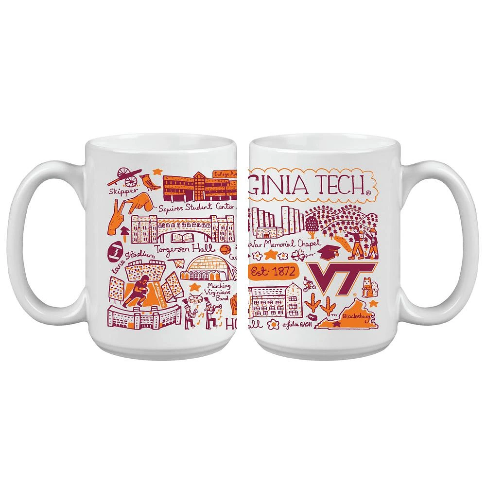 Virginia Tech Julia Gash 15oz Grande Mug