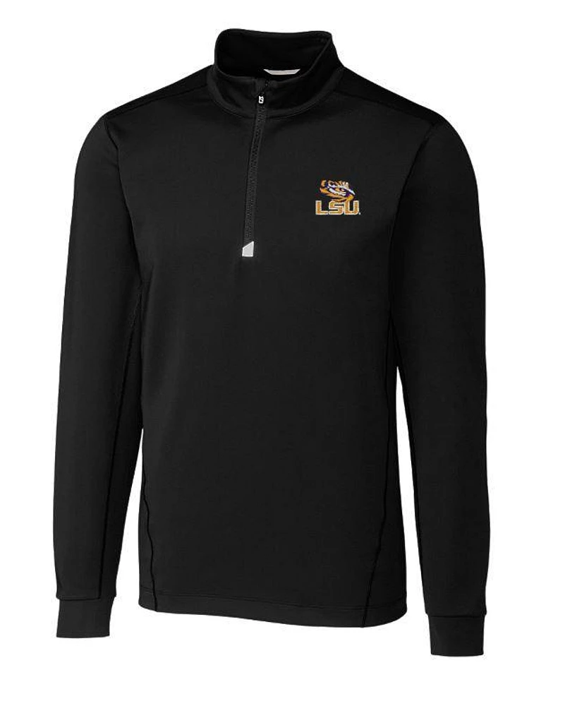 LSU Cutter & Buck Big Tall Traverse Half Zip Pullover