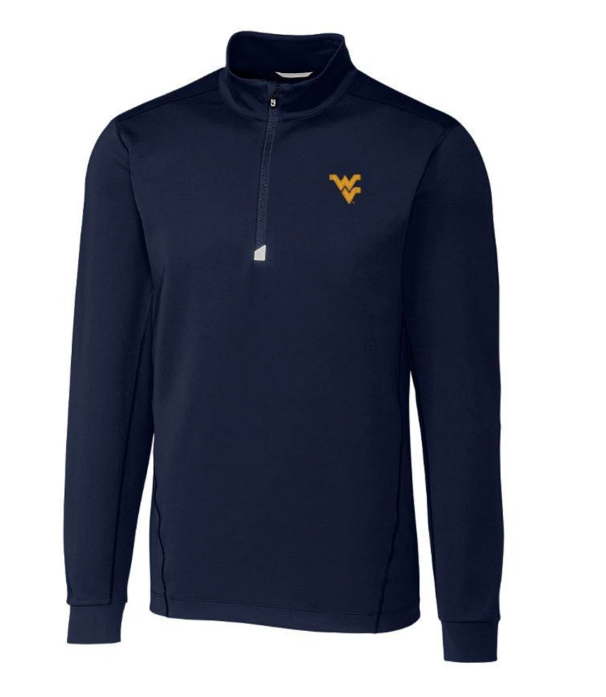 West Virginia Cutter & Buck Big Tall Traverse Half Zip Pullover