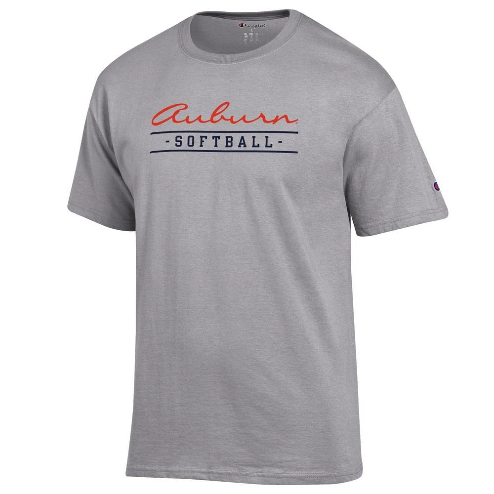 Auburn Champion Women's Script Bar Softball Tee
