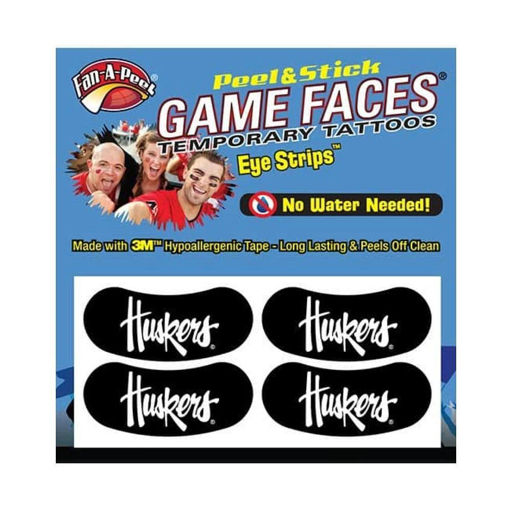 Nebraska Game Faces Eye Strips