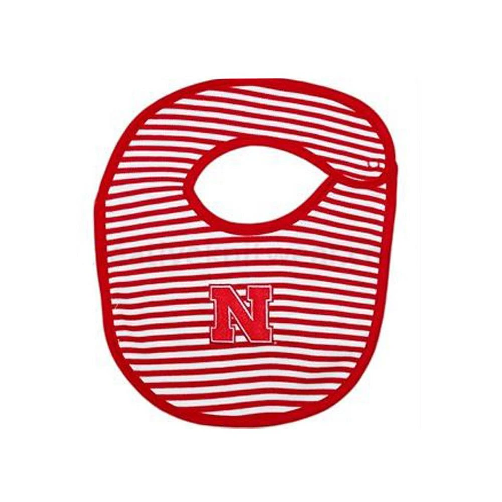 Nebraska Striped Knit Bib