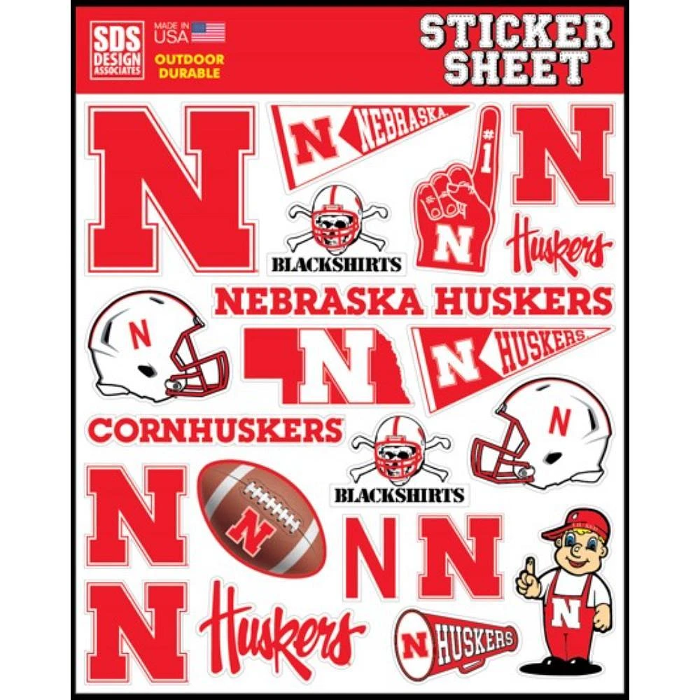 Nebraska Standard Sticker Sheet