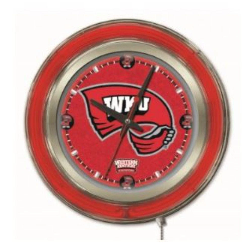 Western Kentucky 15 inch Neon Wall Clock