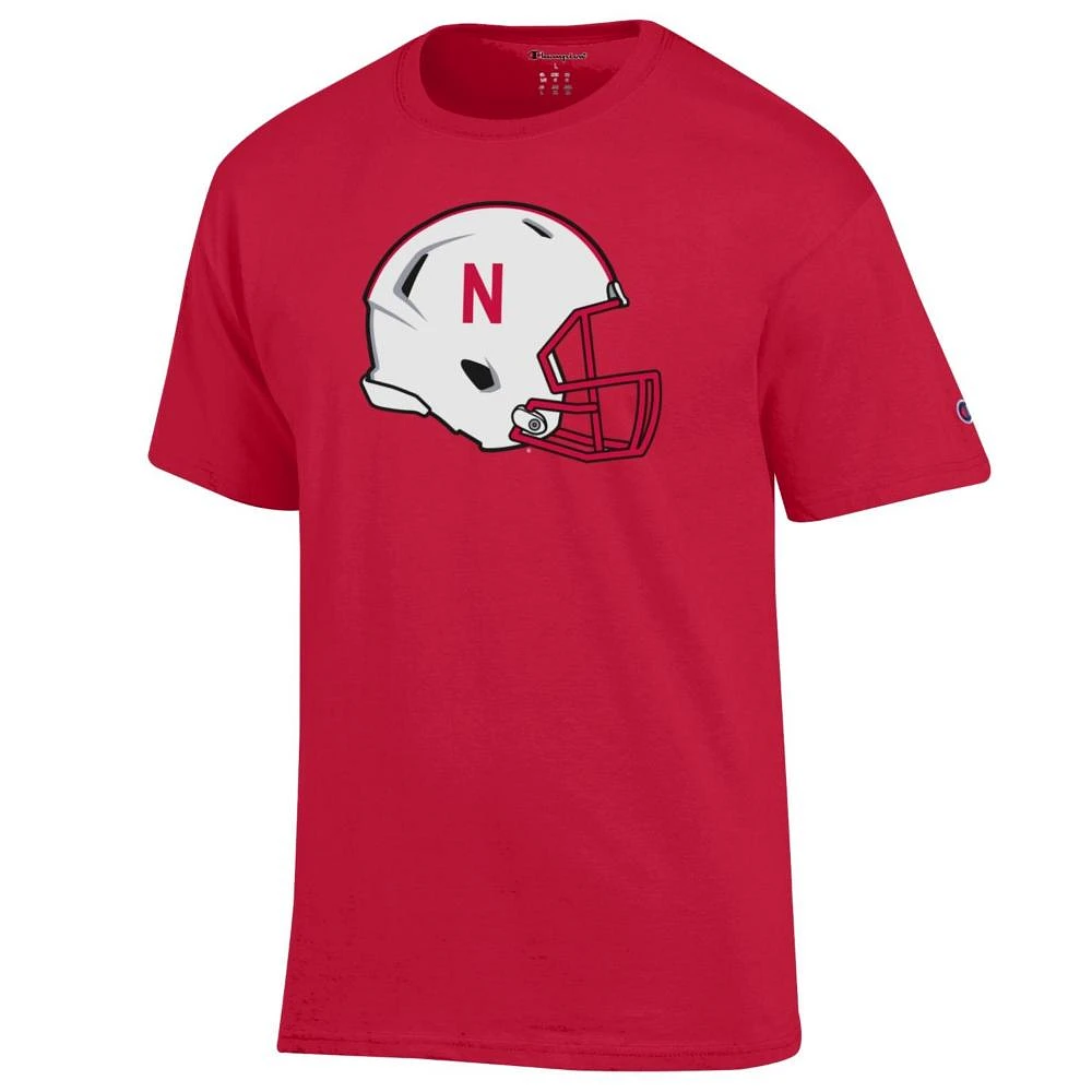 Nebraska Champion Men's Helmet Tee