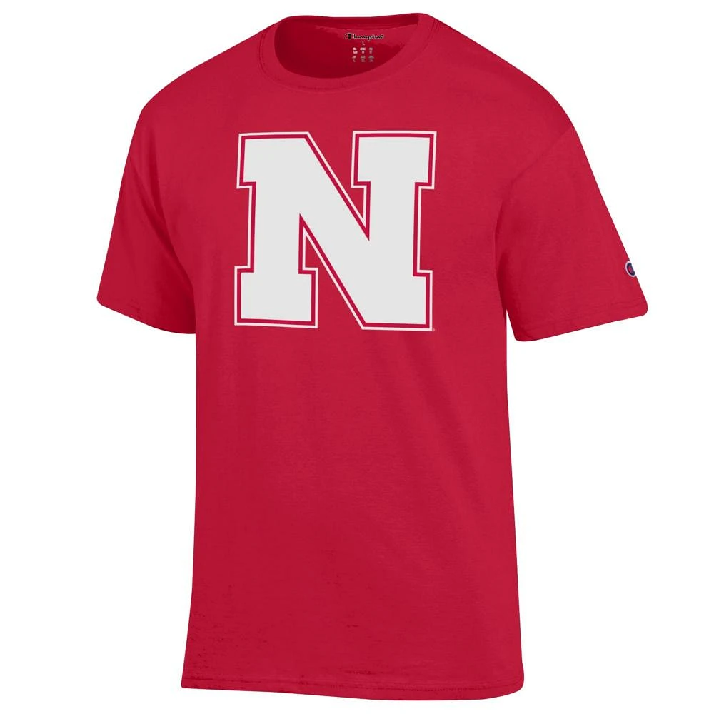 Nebraska Champion Giant Block N Logo Tee