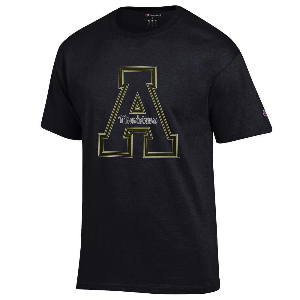 Appalachian State Champion Neon Block A Tee