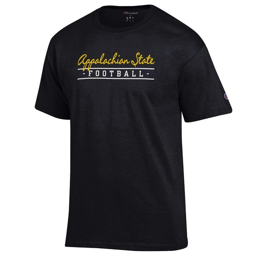 Appalachian State Champion Women's Script Bar Football Tee